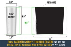 Metal 20oz and 30oz TAPERED Skinny Tumbler Sublimation Product Image 3