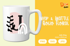 Wisp &amp; Wattle Boho Floral Monogram Product Image 1