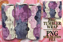 Bright Paint Pattern Tumbler Wrap 20oz Product Image 1