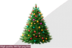Christmas Tree Clipart PNG Product Image 1