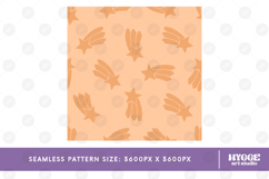 Boho Star Seamless Pattern Nursery Tile PNG DTF Baby Kids Product Image 2