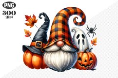 Halloween Gnomes Sublimation - Clipart PNG Design Product Image 1