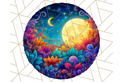 Whimsical Celestial Moon and Stars Clipart Constellation Png Product Image 4