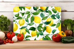 Watercolor Lemon Cutting Board | Cutting Board png Product Image 3