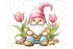 Summer Garden Gnomes Clipart PNG, Summer Country Gnomes Png Product Image 4