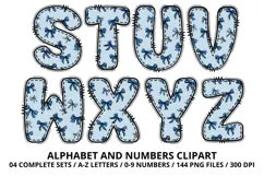 Coquette Shabby Chic Alphabet PNG Letters & Numbers 300DPI Product Image 4