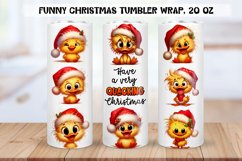 Funny christmas characters Tumbler Wraps|BUNDLE PNG. Product Image 20
