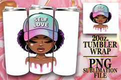 BREATHTAKING SUNSETS 20oz TUMBLER WRAP, Black Woman Product Image 1