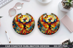 Mythical Car Coaster Sublimation| Mythical Coaster PNG Product Image 1