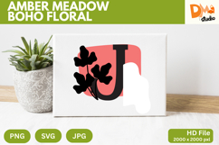 Amber Meadow Boho Floral Monogram Product Image 1