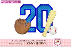 Baseball Numbers applique machine embroidery bunles 2261 Product Image 2
