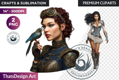 Steampunk Winter Fantasy Sublimation Graphics PNG clipart Product Image 1