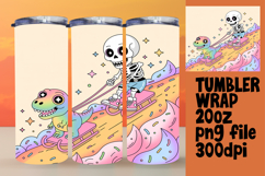 EYE-CATCHING 20oz Sublimation Tumbler , Funny Skeleton Product Image 1