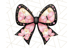 Watercolor Summer Bow Clipart PNG, Coquette Bright Bow Png Product Image 4