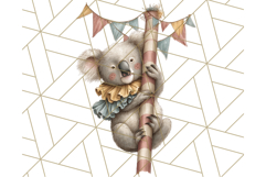 Vintage Carnival Animals Clipart PNG, Retro Circus Elements Product Image 4