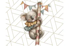 Vintage Carnival Animals Clipart PNG, Retro Circus Elements Product Image 4