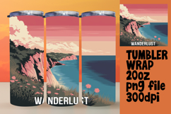 VIBRANT 20oz Tumbler Wrap for Sublimation , Adventure Product Image 1