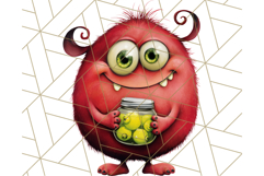 Quirky Monster Clipart PNG, Funny Spooky Creatures Product Image 4