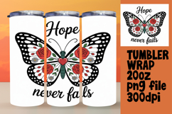 GORGEOUS PNG Tumbler Design 20oz , Butterfly Product Image 1