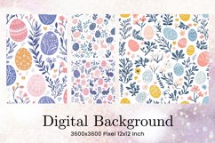 Easter Egg Background Backdrop Wallpaper Wall Art Product Image 1