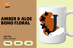 Amber &amp; Aloe Boho Floral Monogram Product Image 1