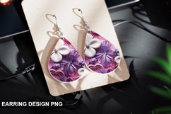 Valentines Day Teardrop Sublimation- Valentines Day Earring Product Image 1