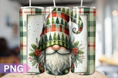 Christmas Gnome Tumbler Sublimation - 20 Oz Skinny Tumbler Product Image 1