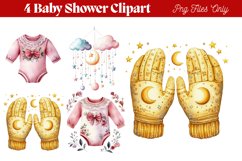 Baby Shower Clipart PNG Product Image 1