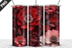 Flowers Tumbler Wrap | Sublimation Design | Tumble PNG Product Image 1