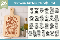 Sarcastic Cooking Quotes SVG | Funny Kitchen Sign Bundle Product Image 1