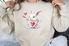Valentines Day Bunny Cups Clipart PNG Product Image 1
