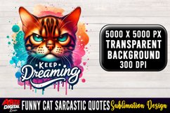 Funny Cat Sarcastic Quote Clipart Sublimation #20 Product Image 1