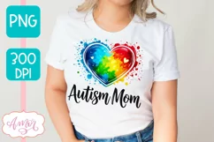 Autism Mom PNG sublimation | Autism support PNG Product Image 1