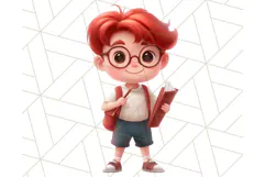 Boy Teacher Clipart PNG, Cute Male Teacher Illustration Product Image 4
