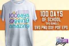 100 days of school SVG Design|Quotes SVG Design | School SVG Product Image 22