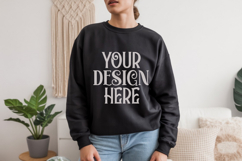 Black Gildan 18000 Sweatshirt Model Mockups Product Image 1