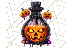 Bright Halloween Potion Bottle PNG Clipart, Holiday Elements Product Image 4