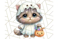 Costumed Critters Halloween Clipart PNG, Halloween Clip Art Product Image 4