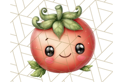 Fruit Doodles Clipart, Cute Cartoon Fruit PNG, Kawaii Food Product Image 4