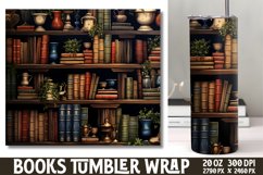 Tumbler Sublimation Wrap Magical Books Product Image 1