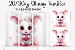 Valentine&#039;s Day Skinny Tumbler - Sublimation Tumbler Design Product Image 1