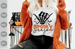 Spooky Season SVG Design , Halloween Quote SVG Cut Files Product Image 1