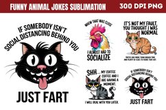 Funny animal Jokes Sublimation Bundle PNG Product Image 8