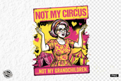 Funny Summer Grandma PNG Illustration Product Image 1