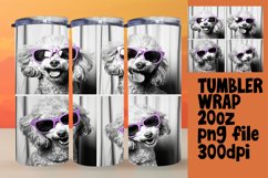 Joyful Dog Portraits Tumbler Wrap for Sublimation Product Image 1