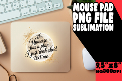 Cheerful MOUSE PAD Sublimation PNG, Girl Quote Product Image 1