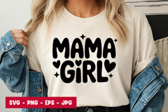 Mama Girl Quote Typography SVG PNG Product Image 1