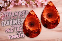 Trendy Teardrop Sublimation PNG Product Image 1