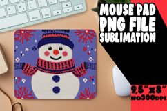 Luminous Mouse Pad PNG Design, Snowman Product Image 1