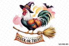 Cluck or Treat Svg | Halloween Svg | Svg Cut Files Product Image 1